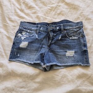 Lucky Brand Blue Distressed Jean Shorts